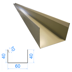Profil C ceownik 10x40x60x40mm (obróbka drzwi)
